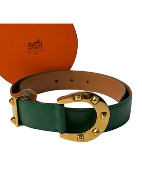 Hermes Horse Schubert Horseshoe GD 70 Vintage Belt